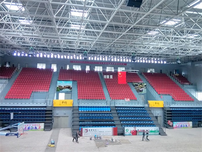 玉树电厂体育馆网架加工