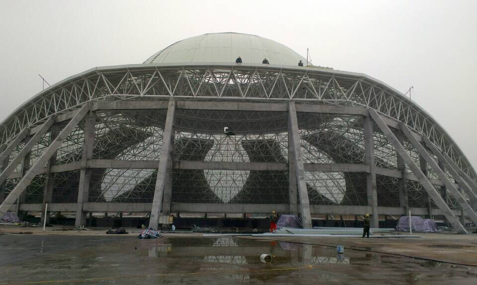 玉树温泉馆网架工程